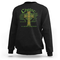 Christ St Patrick Pray For Us Christian Catholic Religious Celtic Cross Sweatshirt