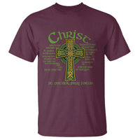 Christ St Patrick Pray For Us Christian Catholic Religious Celtic Cross T Shirt