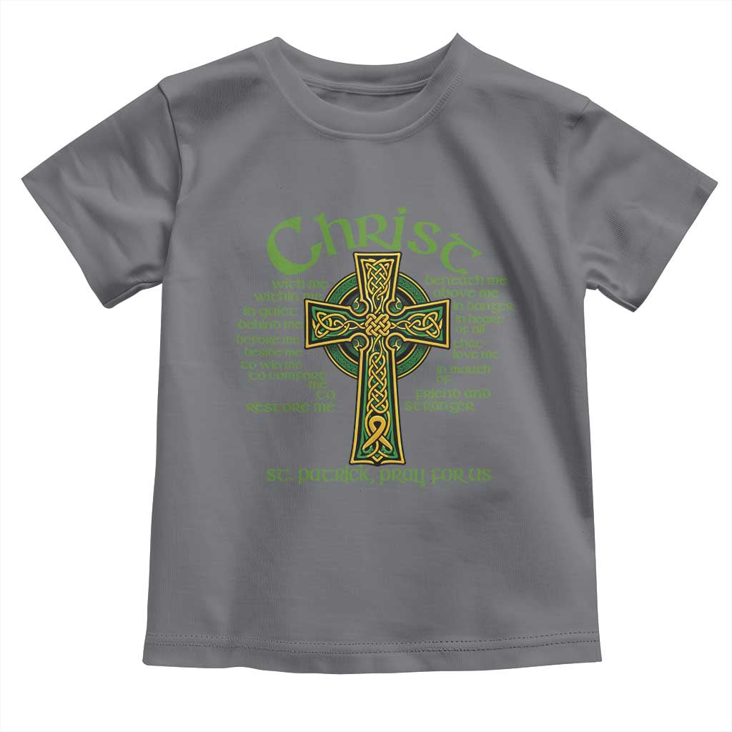 Christ St Patrick Pray For Us Christian Catholic Religious Celtic Cross Toddler T Shirt