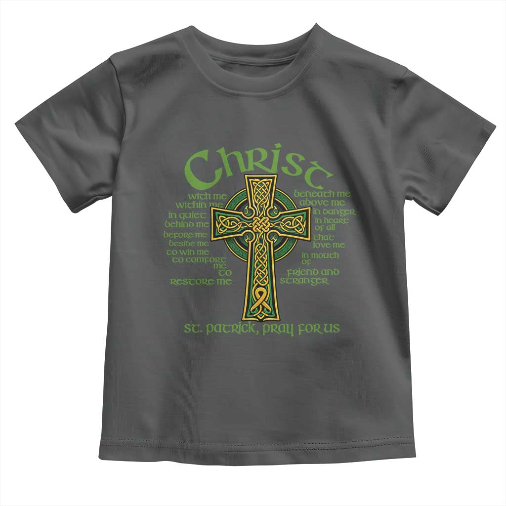 Christ St Patrick Pray For Us Christian Catholic Religious Celtic Cross Toddler T Shirt
