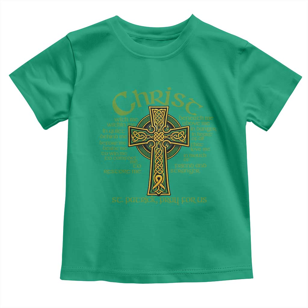 Christ St Patrick Pray For Us Christian Catholic Religious Celtic Cross Toddler T Shirt