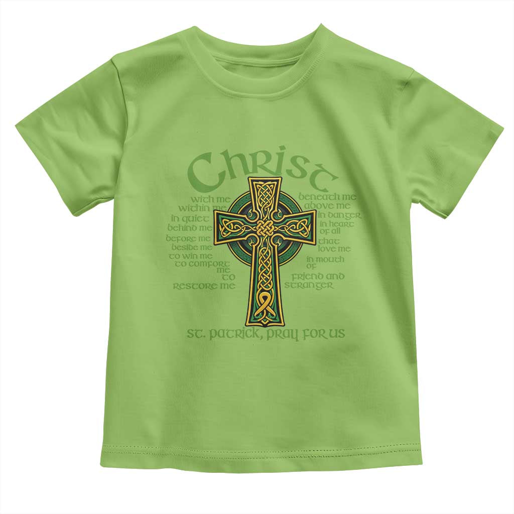Christ St Patrick Pray For Us Christian Catholic Religious Celtic Cross Toddler T Shirt