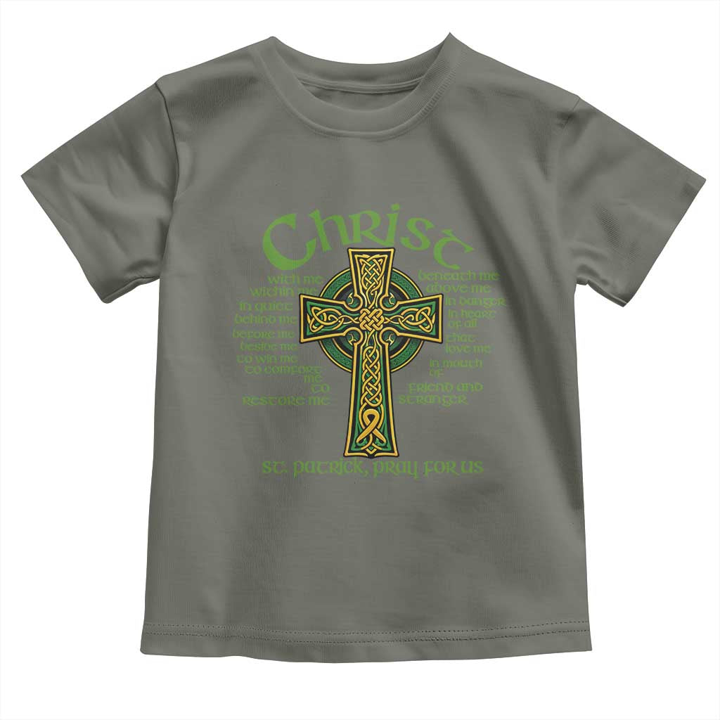 Christ St Patrick Pray For Us Christian Catholic Religious Celtic Cross Toddler T Shirt
