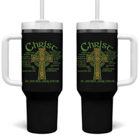 Christ St Patrick Pray For Us Christian Catholic Religious Celtic Cross Tumbler With Handle
