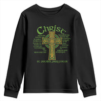 Christ St Patrick Pray For Us Christian Catholic Religious Celtic Cross Youth Sweatshirt