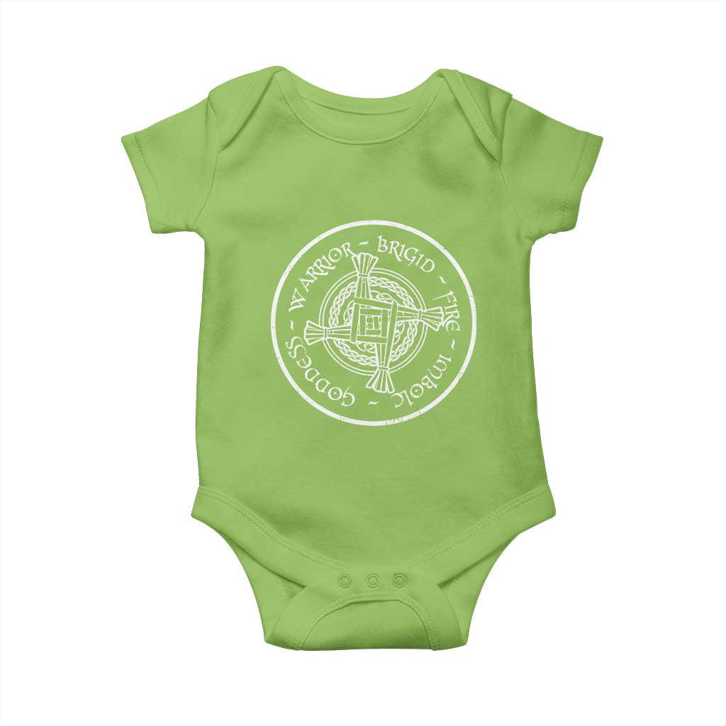 St Brigids Day Baby Onesie Warrior Brigid Fire Imbloc Goddess Gaelic Willow Cross