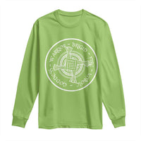 St Brigids Day Long Sleeve Shirt Warrior Brigid Fire Imbloc Goddess Gaelic Willow Cross