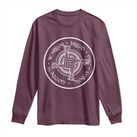 St Brigids Day Long Sleeve Shirt Warrior Brigid Fire Imbloc Goddess Gaelic Willow Cross