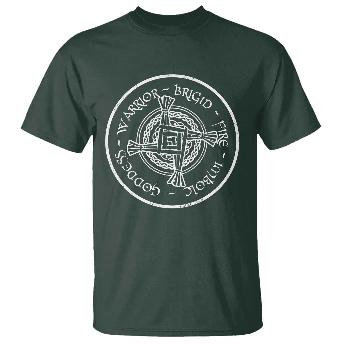 St Brigids Day T Shirt Warrior Brigid Fire Imbloc Goddess Gaelic Willow Cross
