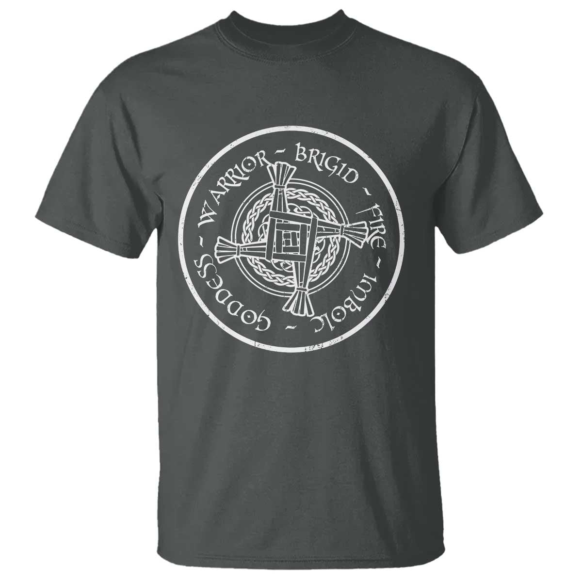 St Brigids Day T Shirt Warrior Brigid Fire Imbloc Goddess Gaelic Willow Cross