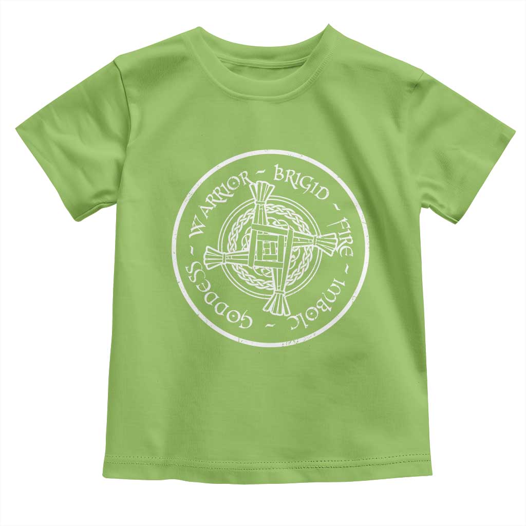 St Brigids Day Toddler T Shirt Warrior Brigid Fire Imbloc Goddess Gaelic Willow Cross