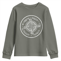 St Brigids Day Youth Sweatshirt Warrior Brigid Fire Imbloc Goddess Gaelic Willow Cross