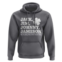 Funny St Patricks Day Irish Fathers Jack Jim Johnny Jameson Vintage Clover Hoodie
