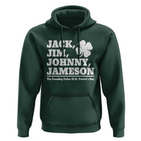 Funny St Patricks Day Irish Fathers Jack Jim Johnny Jameson Vintage Clover Hoodie