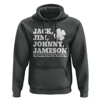 Funny St Patricks Day Irish Fathers Jack Jim Johnny Jameson Vintage Clover Hoodie