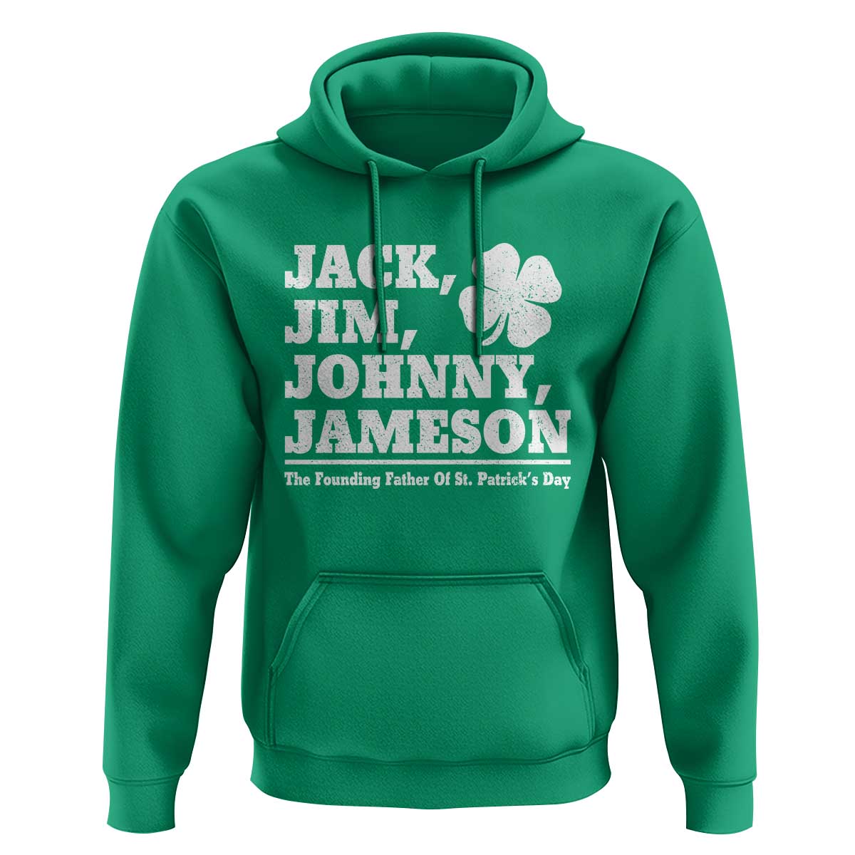 Funny St Patricks Day Irish Fathers Jack Jim Johnny Jameson Vintage Clover Hoodie
