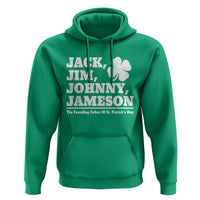 Funny St Patricks Day Irish Fathers Jack Jim Johnny Jameson Vintage Clover Hoodie