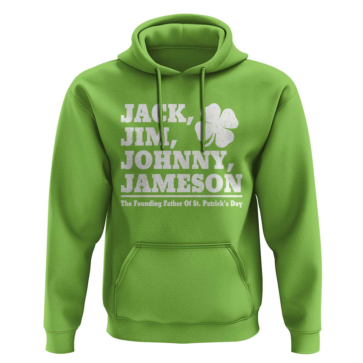 Funny St Patricks Day Irish Fathers Jack Jim Johnny Jameson Vintage Clover Hoodie