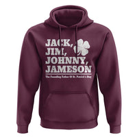 Funny St Patricks Day Irish Fathers Jack Jim Johnny Jameson Vintage Clover Hoodie