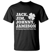 Funny St Patricks Day Irish Fathers Jack Jim Johnny Jameson Vintage Clover T Shirt