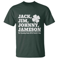 Funny St Patricks Day Irish Fathers Jack Jim Johnny Jameson Vintage Clover T Shirt