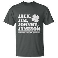 Funny St Patricks Day Irish Fathers Jack Jim Johnny Jameson Vintage Clover T Shirt