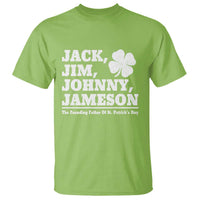Funny St Patricks Day Irish Fathers Jack Jim Johnny Jameson Vintage Clover T Shirt