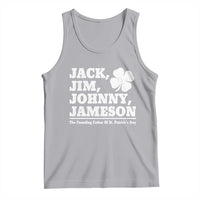 Funny St Patricks Day Irish Fathers Jack Jim Johnny Jameson Vintage Clover Tank Top