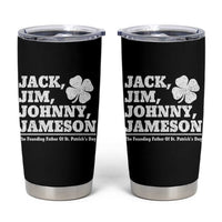 Funny St Patricks Day Irish Fathers Jack Jim Johnny Jameson Vintage Clover Tumbler Cup