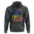 Ukrainian Americans Pride Hoodie Vintage Ukraine USA Flag