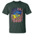 Ukrainian Americans Pride T Shirt Vintage Ukraine USA Flag