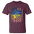 Ukrainian Americans Pride T Shirt Vintage Ukraine USA Flag