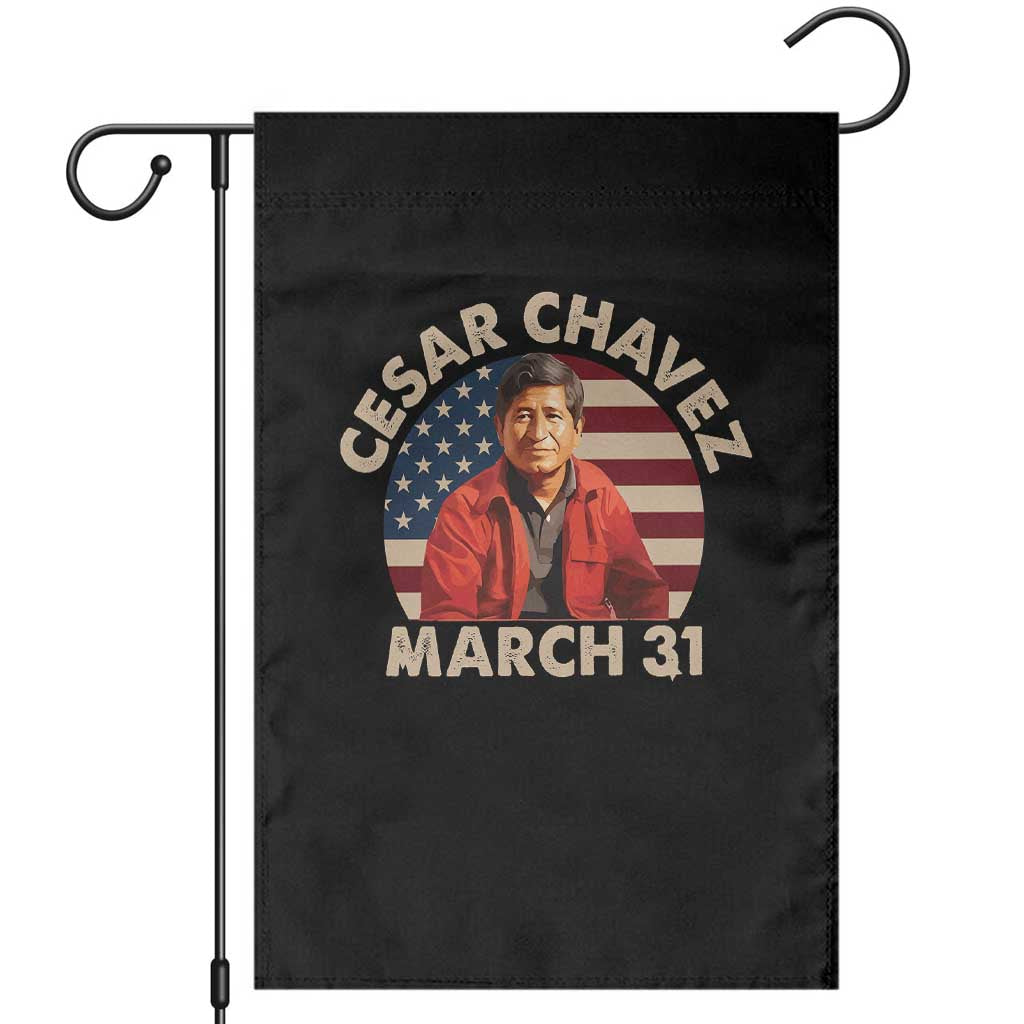 Cesar Chavez Day Garden Flag March Holiday Hispanic Heritage American Flag