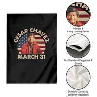 Cesar Chavez Day Garden Flag March Holiday Hispanic Heritage American Flag
