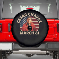 Cesar Chavez Day Spare Tire Cover March Holiday Hispanic Heritage American Flag