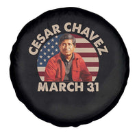 Cesar Chavez Day Spare Tire Cover March Holiday Hispanic Heritage American Flag