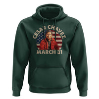 Cesar Chavez Day Hoodie March Holiday Hispanic Heritage American Flag