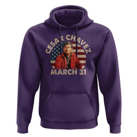 Cesar Chavez Day Hoodie March Holiday Hispanic Heritage American Flag