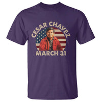 Cesar Chavez Day T Shirt March Holiday Hispanic Heritage American Flag