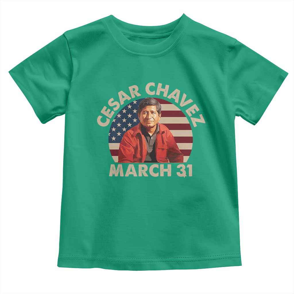 Cesar Chavez Day Toddler T Shirt March Holiday Hispanic Heritage American Flag