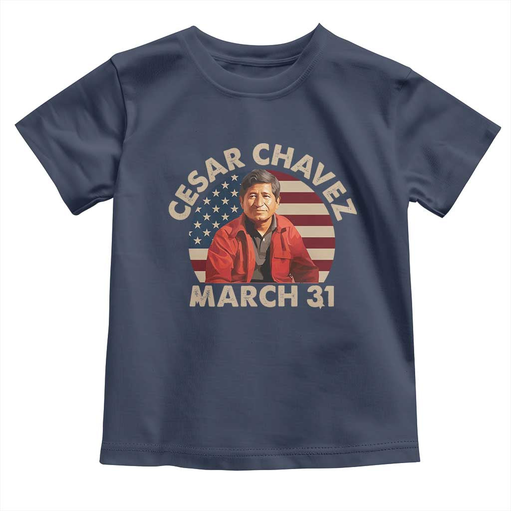 Cesar Chavez Day Toddler T Shirt March Holiday Hispanic Heritage American Flag