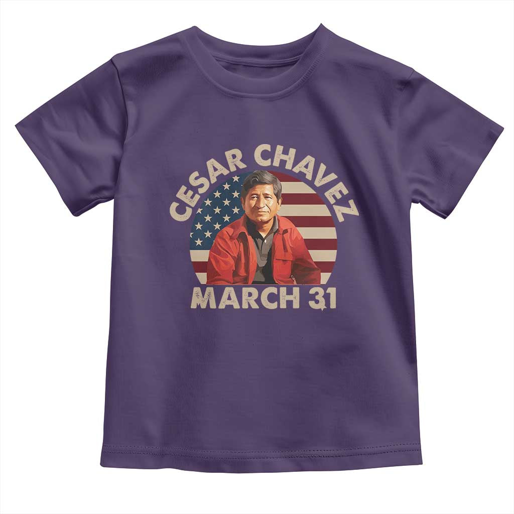 Cesar Chavez Day Toddler T Shirt March Holiday Hispanic Heritage American Flag