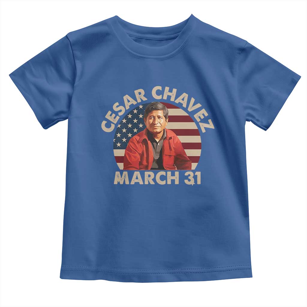Cesar Chavez Day Toddler T Shirt March Holiday Hispanic Heritage American Flag