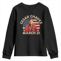 Cesar Chavez Day Youth Sweatshirt March Holiday Hispanic Heritage American Flag