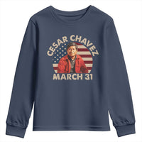 Cesar Chavez Day Youth Sweatshirt March Holiday Hispanic Heritage American Flag