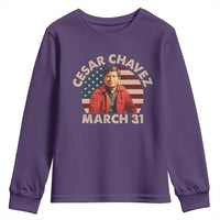 Cesar Chavez Day Youth Sweatshirt March Holiday Hispanic Heritage American Flag