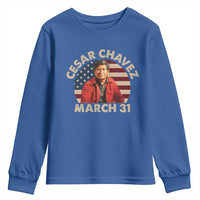 Cesar Chavez Day Youth Sweatshirt March Holiday Hispanic Heritage American Flag
