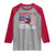 Cesar Chavez Day Raglan Shirt March 31 Hand Fist American Flag