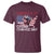 Cesar Chavez Day T Shirt March 31 Hand Fist American Flag