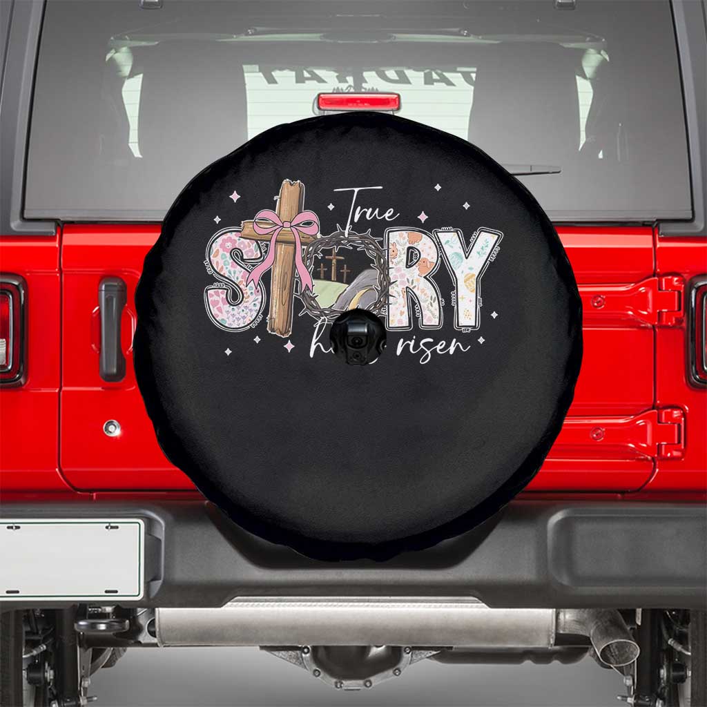 True Story He Is Risen Spare Tire Cover Christian Easter Day Religious Bible Verse